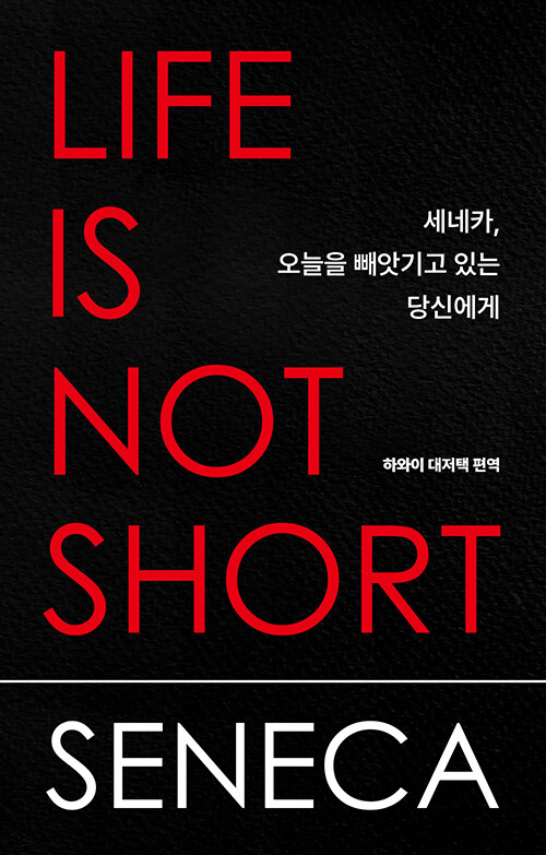 세네카, 오늘을 빼앗기고 있는 당신에게 표지